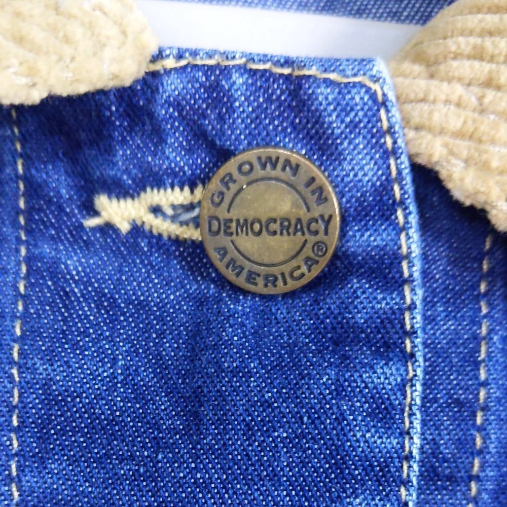 Democracy Weekend Denim Jean Tan Collar Vest - Picture 4 of 8